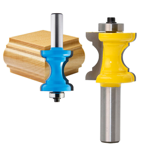 L-N086 1/2" Shank Bullnose with Bead Column Face Molding Router Bit Line knife Woodworking cutter Tenon Cutter for Woodworking