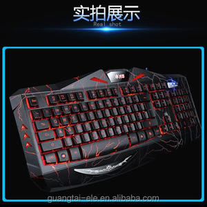 Gaming Teclado Mecánico Anti-ghosting con cable Luminoso teclado para juegos mecánicos con Interruptor Azul Rojo Negro Backli - Product Image 2