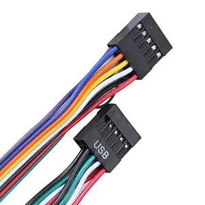 2.54mm DuPont Connector Chassis panel USB cable panel wire harnessswitch cable LED light custom cable
