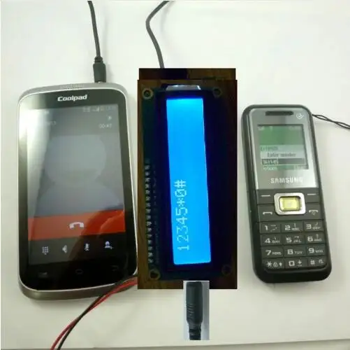 MT8870 DTMF Audio Decoder LCD 1602 Modul Tampilan untuk Telepon Tetap Keypad Ponsel Nilai Menunjukkan Rumah Pintar