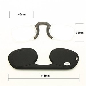Clip Nez Reposant Lunettes <span class=keywords><strong>de</strong></span> Lecture Rectangulaire Porte-clés Porte-Monnaie Mini Lecteur - Product Image 2