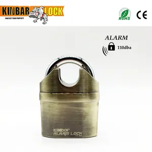 Kinbar Alarm Gembok Pengunci Pintu Tugas Berat dengan Alarm