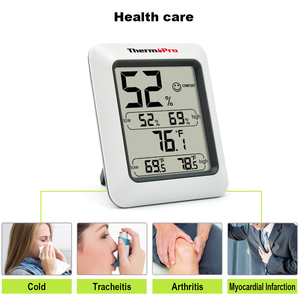 Sensor <span class=keywords><strong>Digital</strong></span> de Temperatura e Umidade ThermoPro TP-50 para Uso Interno, Feito de Plástico Durável - Product Image 3