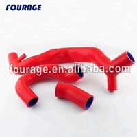 Kit de durites de radiateur en caoutchouc de silicone Flexible Fourage pour Mercedes Smart 451 1.0T