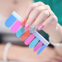 Autocollants à ongles pour filles, modèles célèbres,