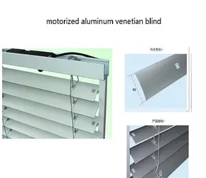 Motorizada venezianas de alumínio externo/ripas de alumínio para persianas de alumínio ao ar livre externo