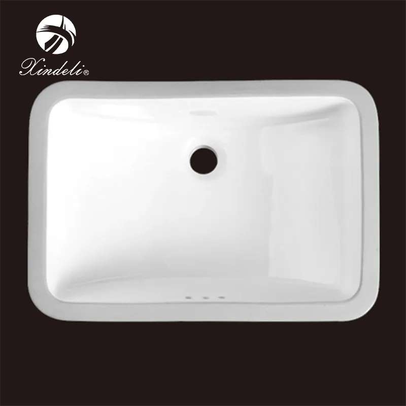 21 "pollici vendita calda prezzo economico lavabo rettangolare in ceramica di grandi dimensioni con lavabo sottopiano