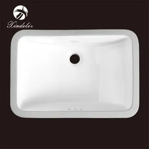 Évier de salle de bain rectangulaire, lavabo en céramique, prix bon marché, grande taille, 57x21 pouces