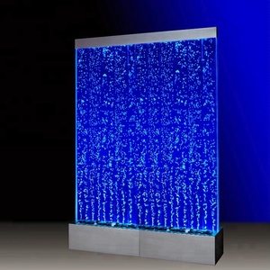 Parete d'Acqua a Bolle LED per Interni, Elementi Decorativi Acquatici, Pannello a Bolle d'Acqua, Parete Divisoria in Acrilico - Product Image 3
