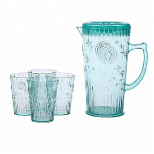 Commercio all'ingrosso E Blu Bere <span class=keywords><strong>Acqua</strong></span> di Raffreddamento di <span class=keywords><strong>Acqua</strong></span> di <span class=keywords><strong>Plastica</strong></span> Brocche Con Coperchio Dalla Cina - Product Image 3