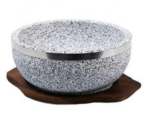 Ciotola Dolsot bibibimbap coreana da 18CM pentola in pietra da cucina coreana in vendita - Product Image 1