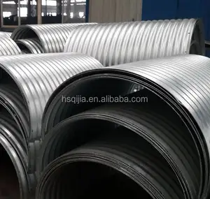 Zinc coating corrugated steel tube Used in storm sewers corrugated steel culvert