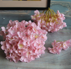 Wholesale <strong>Artificial</strong> <strong>Hydrangea</strong> <strong>Flower</strong> Head Silk <strong>Hydrangea</strong> <strong>Flower</strong> for Wedding Decoration - Product Image 3