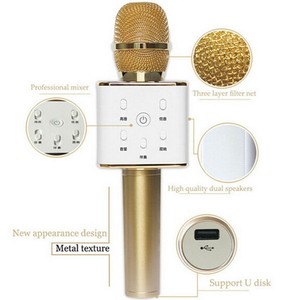 <span class=keywords><strong>Q7</strong></span> Condenser <span class=keywords><strong>Bluetooth</strong></span> Micro Không Dây Đứng Mini Karaoke KTV <span class=keywords><strong>Microphone</strong></span> Với <span class=keywords><strong>Bluetooth</strong></span> Speaker - Product Image 4