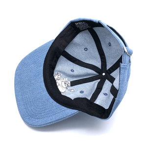 Низкопрофильная бейсболка из неструктурированной джинсовой ткани с вышивкой на заказ - Product Image 3