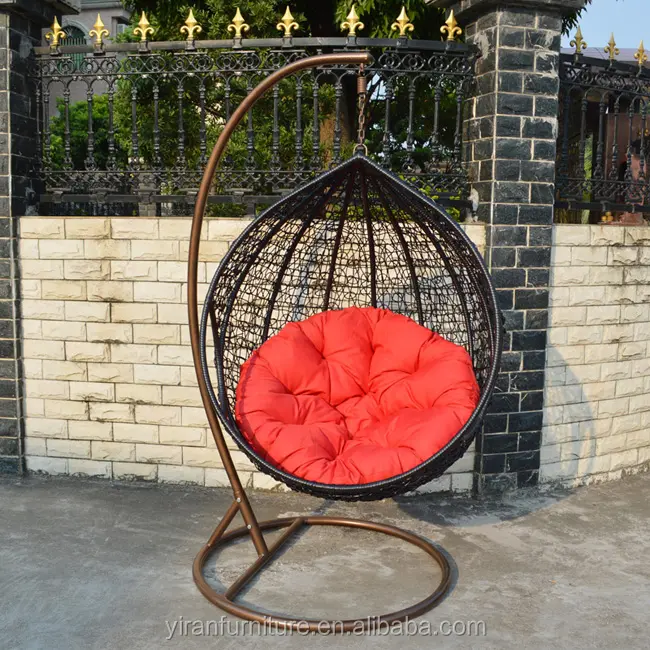 outdoor cane chair with stand