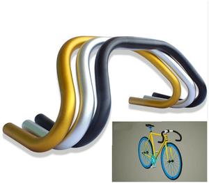 11008 25.4*420Mm Cát Kết Thúc Sandblast Al Hợp Kim Cố Định Bánh Răng Thả Tay Cầm Thanh Xe Đạp Thả Tay Cầm - Product Image 1