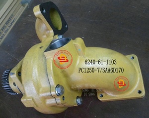 Bomba de Agua 6240-61-1103 para Excavadora PC1250-7 SAA6D170E-<span class=keywords><strong>5</strong></span>, Repuestos para Motor Diésel 6240-61-1102 6240-61-1100, Camión Volquete <span class=keywords><strong>HD465</strong></span> - Product Image 5