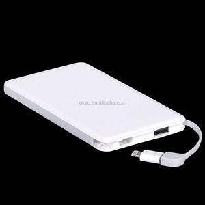 Chargeur USB OEM, batterie externe 5000 mAh, chargeur <span class=keywords><strong>de</strong></span> téléphone portable 5000 mAh avec câble intégré, idéal pour un <span class=keywords><strong>cadeau</strong></span> promotionnel - Product Image 1