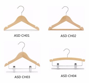 28cm <span class=keywords><strong>11</strong></span> \ "Vestido de madera para niños Camisa Percha Elegante Perchero y riel para espacios pequeños - Product Image 2