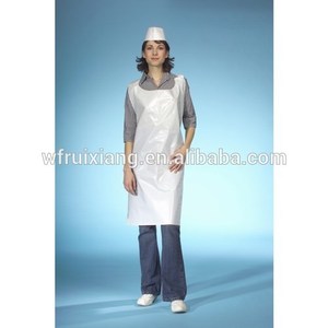 Fabricante venta al por mayor del precio barato de plástico PE / PP / LDPE delantal desechables - Product Image 1