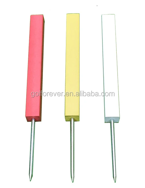 Log Plastic Wood square Golf OB Marker & Golf Hazard Stake