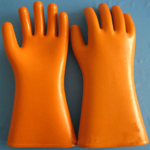 Gants isolés électriques, 10 pièces, résistants à l'huile, en caoutchouc - Product Image 4