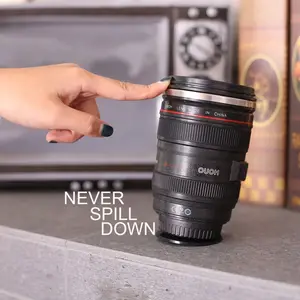 Tazza da Caffè Decorativa a Forma di Obiettivo Fotografico <span class=keywords><strong>con</strong></span> Ventosa Antiscivolo - Product Image 1