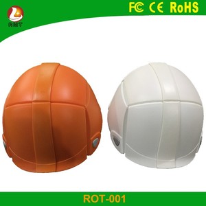PP + ABS หมวกนิรภัยแบบเปิดหน้าหมวกแข็งหมวกกันกระแทกหมวกปีนเขาทำงานสีขาว/ส้ม - Product Image 6