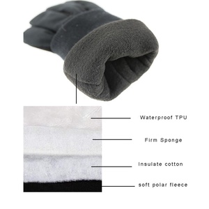 Guantes de trabajo de cuero para hombre y mujer, manoplas térmicas a prueba de frío para invierno - Product Image 4