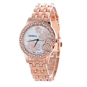 Reloj de cuarzo de lujo para mujer, pulsera de cristal, reloj de pulsera, marca TW016