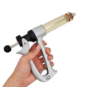 Jeringa de inyección semiautomática para uso veterinario, pistola de jeringa para uso veterinario, 25ml, 50ml