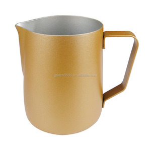 OEM New Design 304 Edelstahl Pointed <span class=keywords><strong>Nip</strong></span> Milk Pot Kaffee Latte Foam Cup Krug Flared Scale Garland Cup - Product Image 5