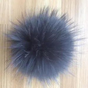 New Cute Wholesale Hat Accessory Genuine Fox Fur Pom Poms