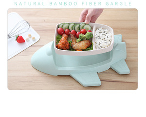 Nature <span class=keywords><strong>Écologique</strong></span> Paille De <span class=keywords><strong>Bambou</strong></span> Ensembles De <span class=keywords><strong>Vaisselle</strong></span> pour Enfants Voitures - Product Image 2