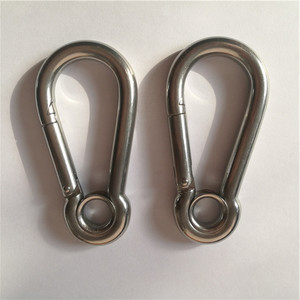 <span class=keywords><strong>Mousqueton</strong></span> <span class=keywords><strong>autobloquant</strong></span> DIN5299A en acier inoxydable avec oeillet finition unie - Product Image 6