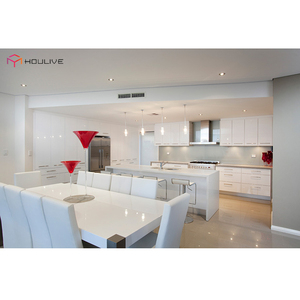 Úc phong cách hiện đại <span class=keywords><strong>High</strong></span> End trắng bóng 2-pac thân thiện với môi chìm cơ sở tủ với vòi nước và bản lề cho bán - Product Image 5