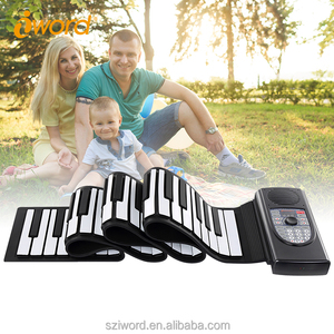 Roll up portable eléctrica MIDI <span class=keywords><strong>piano</strong></span> 88 teclas DJ con pedales - Product Image 3
