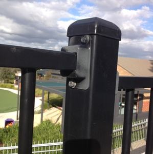 Zinc Coated <strong>Fence</strong> Tube Square <strong>Post</strong> <strong>Wall</strong> Mount Railing <strong>Bracket</strong> SB2-40X40 - Product Image 3