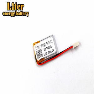Plug 2.5-2 P 702025 300 mah 3.7 v rechargeable lipo battery li ion polymer battery Solar lithium battery with PCM - Product Image 4