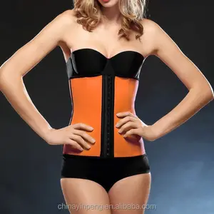 Waist Trainer Amarelo Espartilho para Steel Bone Workout trainer cintura cincher espartilho Mulheres Slim Body Shaper Cintas Espartilhos UK US Free Sample