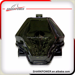 Shark Power-luz trasera led para motocicleta, luz de freno, intermitente, para <span class=keywords><strong>yamaha</strong></span> r3/r25/mt-03/mt-07/mt-25 LC150 - Product Image 5