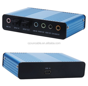 Tarjeta de sonido de fibra de Audio óptica externa, USB 5,1 y 7,1 canales, <span class=keywords><strong>S</strong></span>/<span class=keywords><strong>PDIF</strong></span> para ordenador portátil y PC - Product Image 2