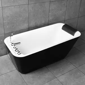 حجر حوض الاستحمام المحمول bb أسود صنبور حوض استحمام حوض الاستحمام اللون المصنوعة في الصين