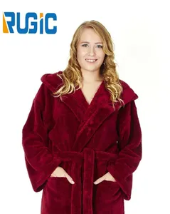 Topkwaliteit Luxe Snelle Droge Nachtkleding Dikke Winter Dames Capuchon Badjas Dame Hotel Spa Fluwelen Katoenen Gewaad