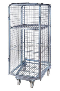 Công Nghiệp Giao Thông Vận Tải Gấp Stackable Di Chuyển CuộN Container Bảng Xe Đẩy Container - Product Image 3
