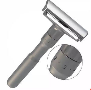 JDK Male Adjustable Safety <strong>Razor</strong> Shaver with Twin Stainless Steel Blades Zinc Alloy <strong>Double</strong> <strong>Edge</strong> Blades - Product Image 5
