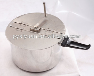 Máquina de palomitas de maíz con manivela manual de aluminio comercial <span class=keywords><strong>Olla</strong></span> de palomitas de maíz con manivela a presión Máquina de palomitas de maíz con manivela manual - Product Image 2