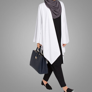 Dongguan Manxun Ropa Modesta Islámico Ropa Al Por Mayor <span class=keywords><strong>Blanco</strong></span> Del <span class=keywords><strong>Cabo</strong></span> de Punto Para Damas - Product Image 4