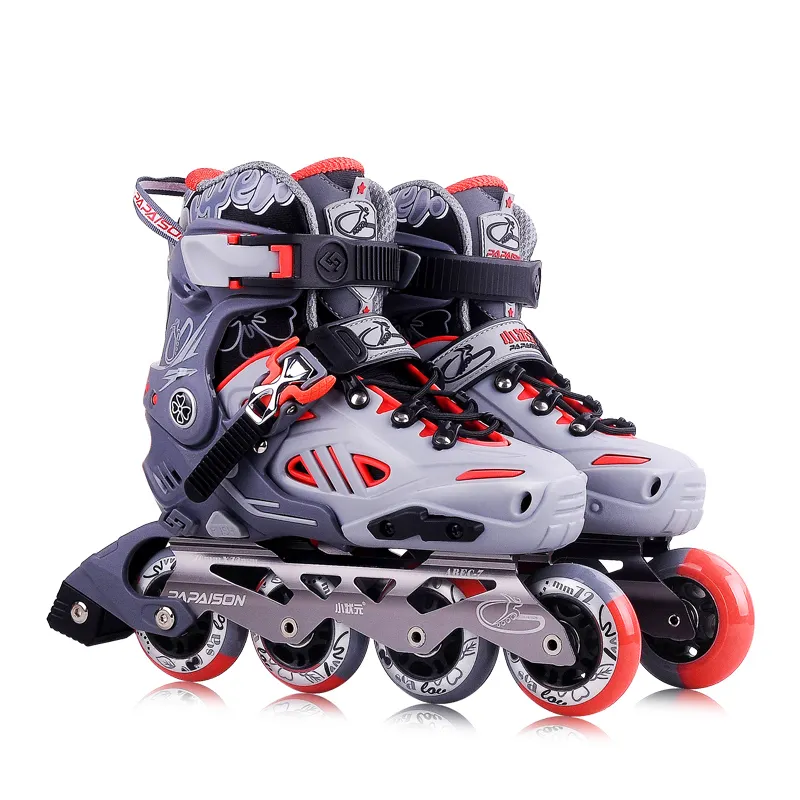 PAPAISON High quality PP hard shell boot high rebound pu wheel slalom inline skate shoes